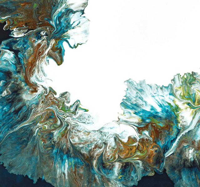 An abstract painting by Dr Ola Rutter.