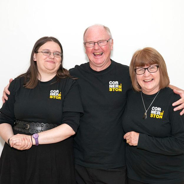 An image of 3 Cornerstone volunteers.