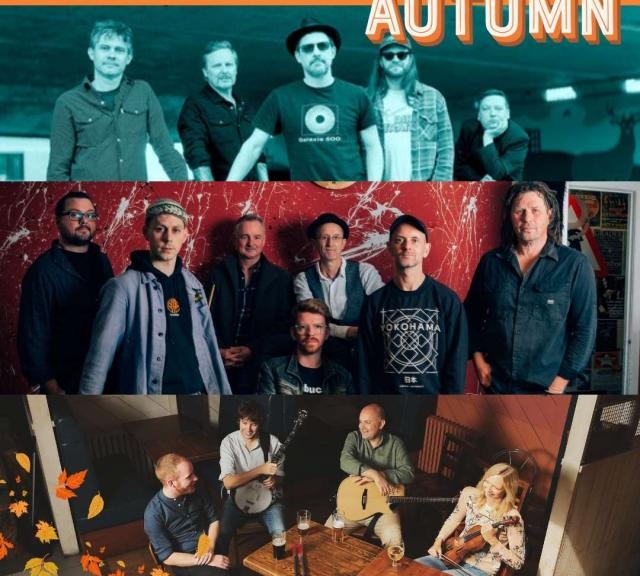 A selection of images from the Autumn Season featuring folk musicians.